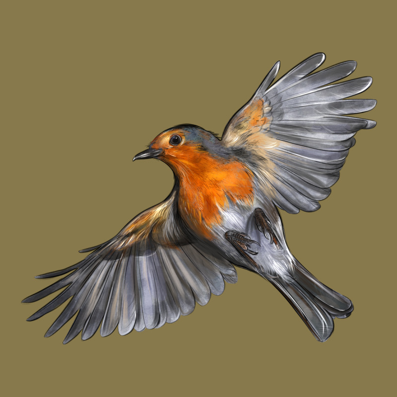 Flying American Robin Premium Hoodie by LillyAllenDesigns | Teevron
