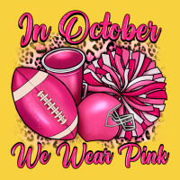 In October We Wear Pink Cheer With Football Breast Premium Sweatshirt | Teevron