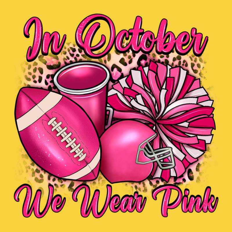 In October We Wear Pink Cheer With Football Breast Premium Sweatshirt by JahusDesignShop | Teevron