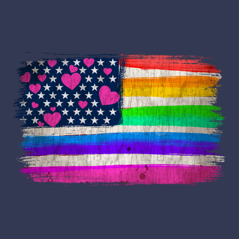 American Flag And Lgbt Flag  Background Heavyweight Hoodie by HRA Design Shop | Teevron
