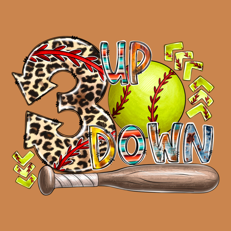 Three Up Down Softball Heavyweight Hoodie by RacoonDesign | Teevron