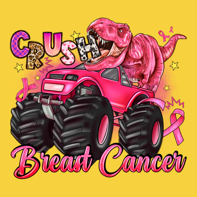 Crush Breast Cancer Monster Truck With Dinosaur Premium Sweatshirt by JahusDesignShop | Teevron