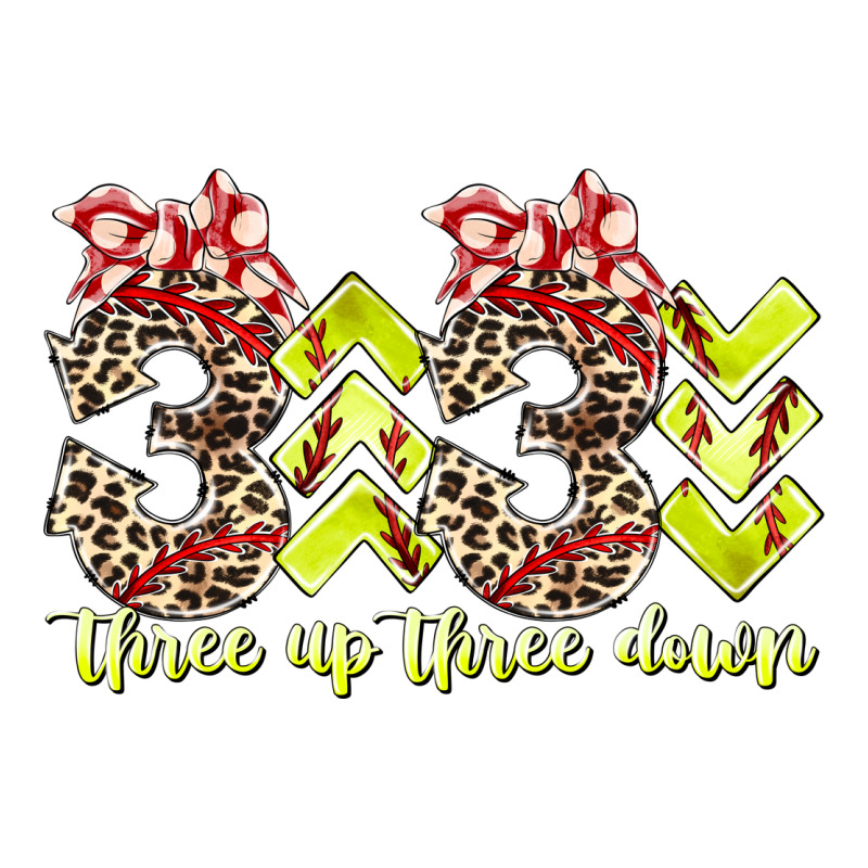 Three Up Theree Down Softball Heavyweight Hoodie by RacoonDesign | Teevron