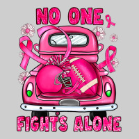 Breast Cancer No One Fights Alone Truck Football Premium Sweatshirt | Teevron