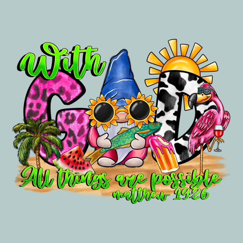 With God All Things Are Possible Summer Heavy Core Tee by CowhideDigitalArt | Teevron