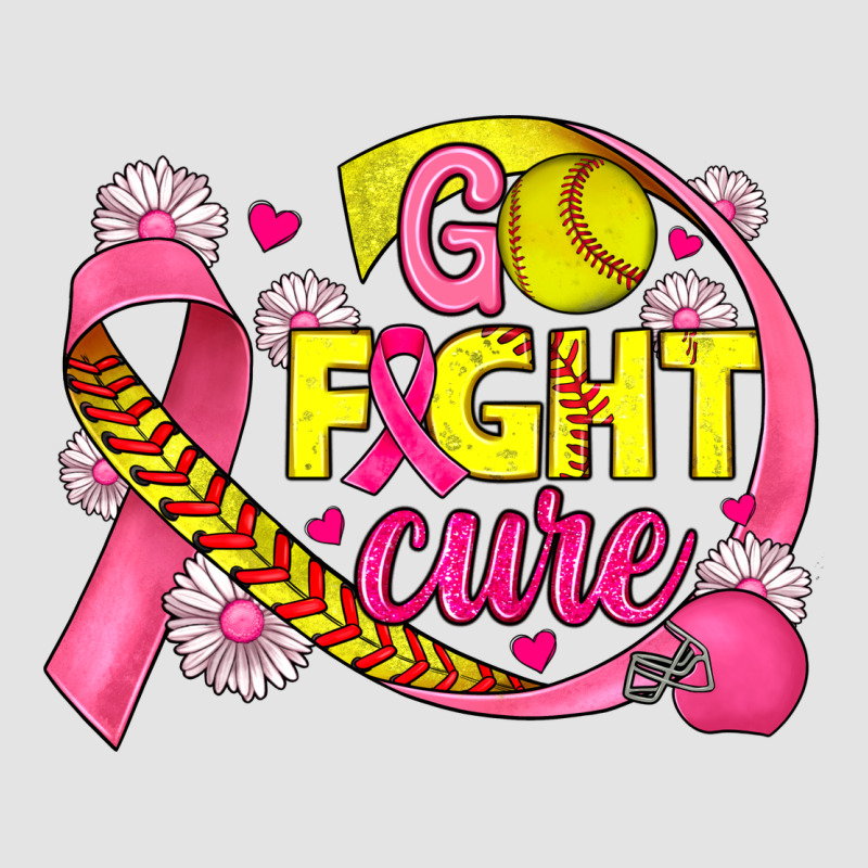 Breast Cancer Go Fight Cure Softball Premium Sweatshirt by JahusDesignShop | Teevron