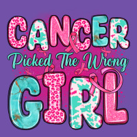 Cancer Picked The Wrong Girl Premium Sweatshirt | Teevron
