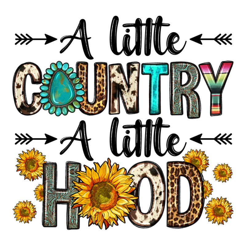 A Little Country A Little Hood Zipper Hoodie by Zillion Design Studio | Teevron