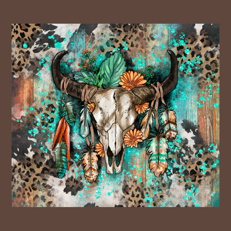Cowhide Bull Skull Classic Tee by Zillion Design Studio | Teevron