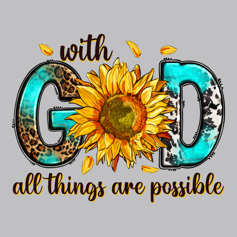 With God All Things Possible Long Sleeve Tee by RanaPortraitStore | Teevron