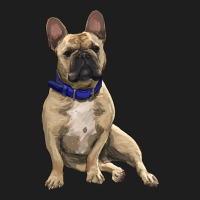 French Bulldog With Royal Blue Classic Tee | Teevron