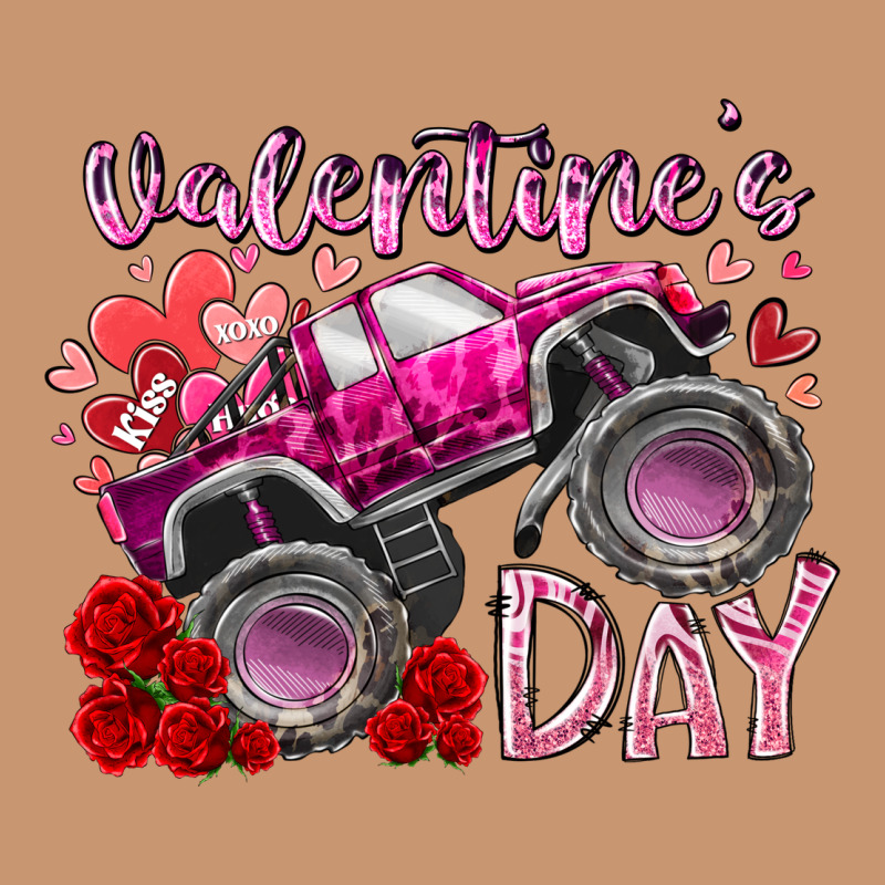 Valentines Day Monster Truck Heavyweight Hoodie by RacoonDesign | Teevron