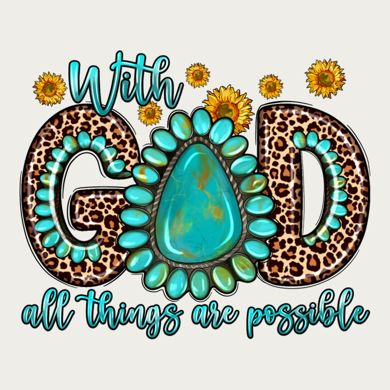With God All Things Are Possible Gemstone Zipper Hoodie by Zillion Design Studio | Teevron