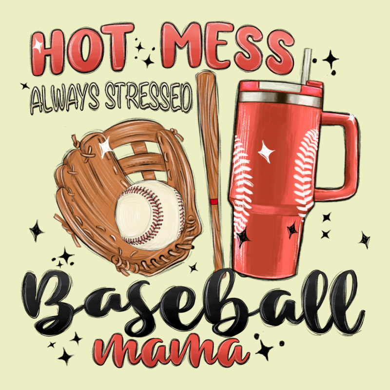 Hot Mess Always Stressed Baseball Mama Stanley Cup Urban Hoodie by MaliasSmallBusiness | Teevron