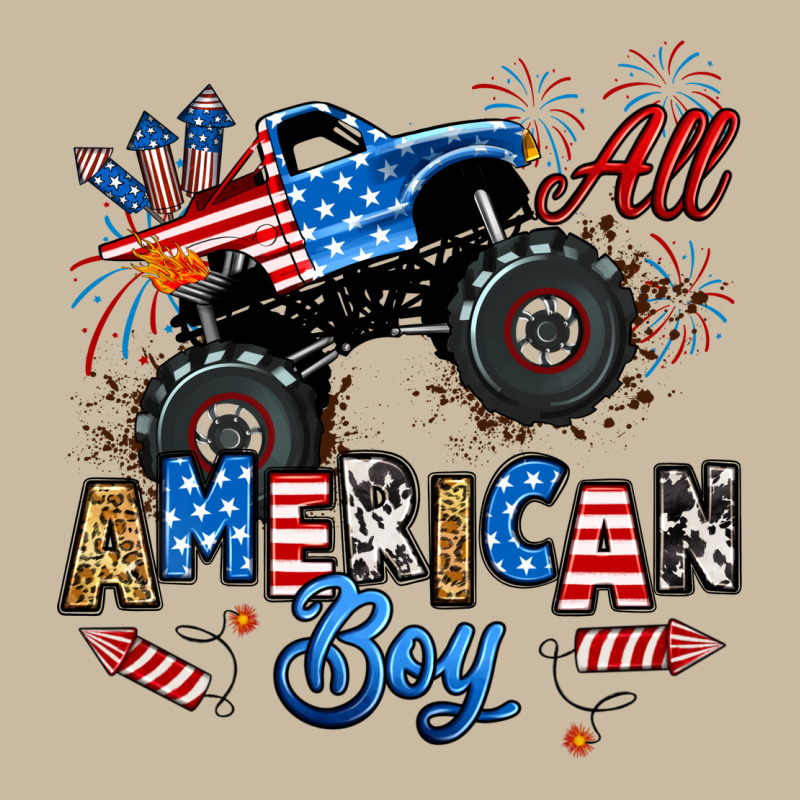Fourth Of July Monster Truck All American Boy Long Sleeve Tee by RanaPortraitStore | Teevron