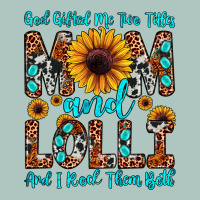 God Gifted Me Two Titles Mom And Lolli  And I Rock Premium Sweatshirt | Teevron