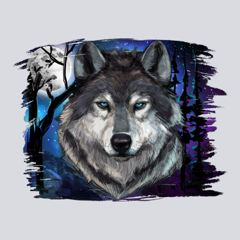 Wolf And Full Moon Zipper Hoodie by RanaPortraitStore | Teevron