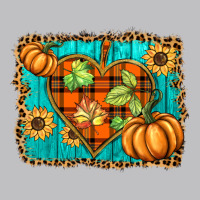 Fall Pumpkins And Sunflowers Heart Long Sleeve Tee | Teevron