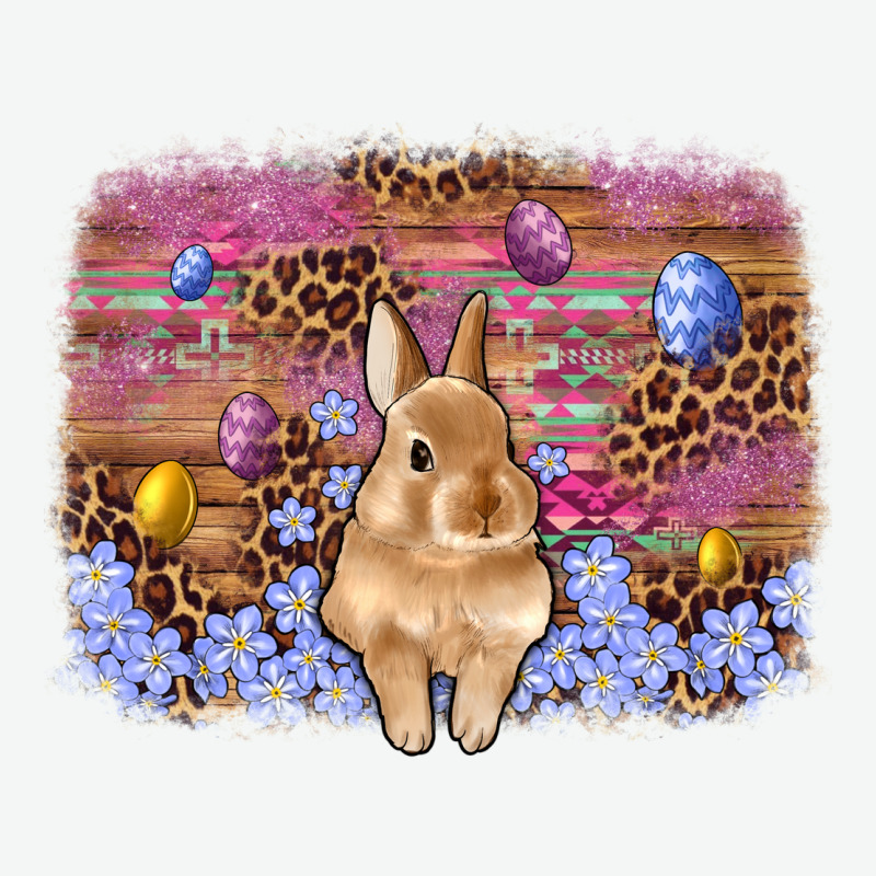 Easter Bunny Egg Leopard Background Urban Heavy Tee by Artiststas | Teevron