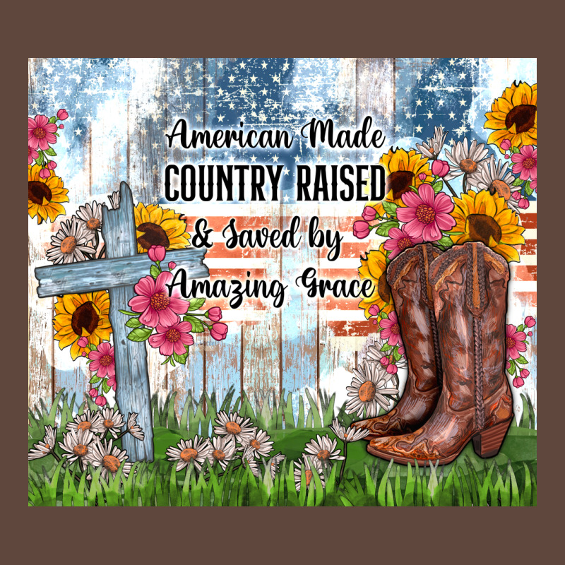 Christian Western American Made Country Raised Classic Tee by Zillion Design Studio | Teevron