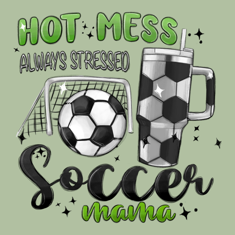 Hot Mess Always Stressed Soccer Mama Stanley Cup Urban Hoodie by MaliasSmallBusiness | Teevron