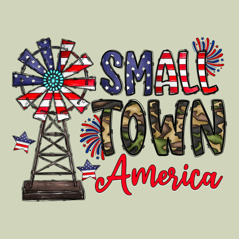 Small Town America Heavyweight Hoodie by CowhideDigitalArt | Teevron