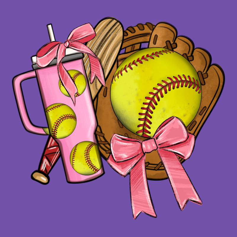 Softball Coquette Bow Premium Sweatshirt by JahusDesignShop | Teevron