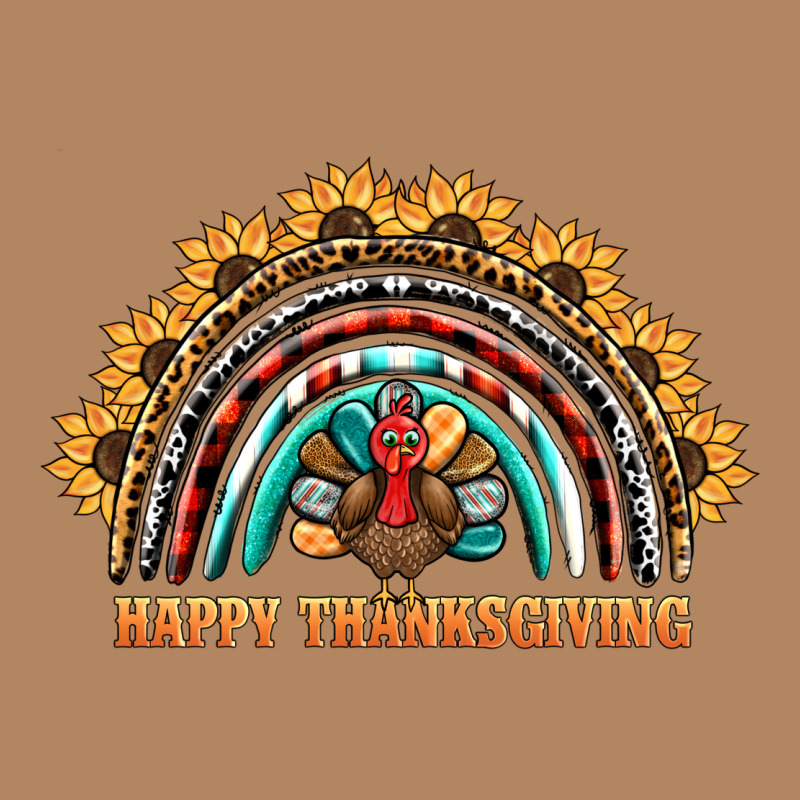 Happy Thanksgiving Rainbow Long Sleeve Tee by BarkalooDesign | Teevron