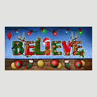 Christmas Believe License Plate Classic Tee | Teevron