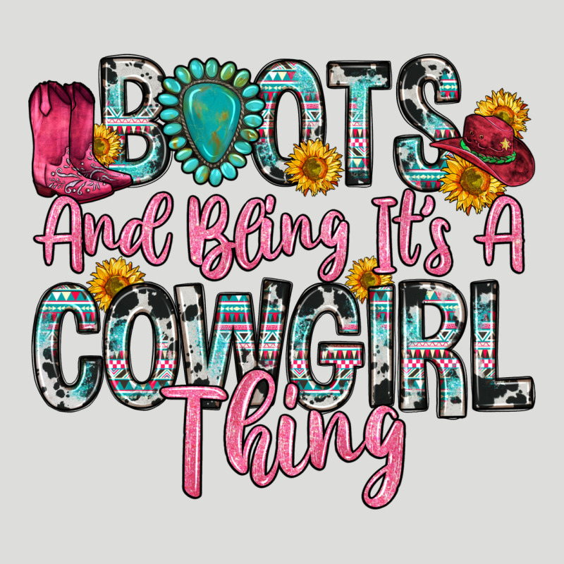 Boots And Bling It S A Cowgirl Thing Zipper Hoodie by Zillion Design Studio | Teevron