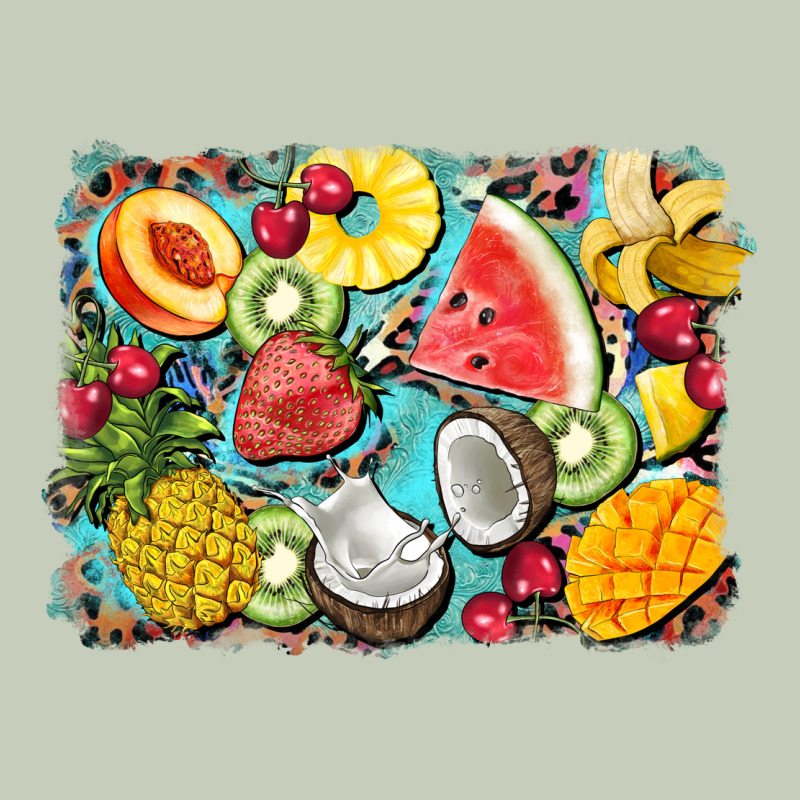 Summer Fruits Background Ladies Tee by BarkalooDesign | Teevron