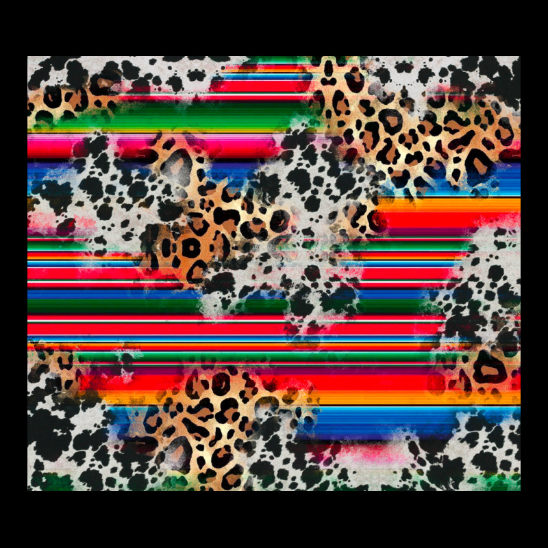 Cowhide Leopard Serape Long Sleeve Tee by RanaPortraitStore | Teevron