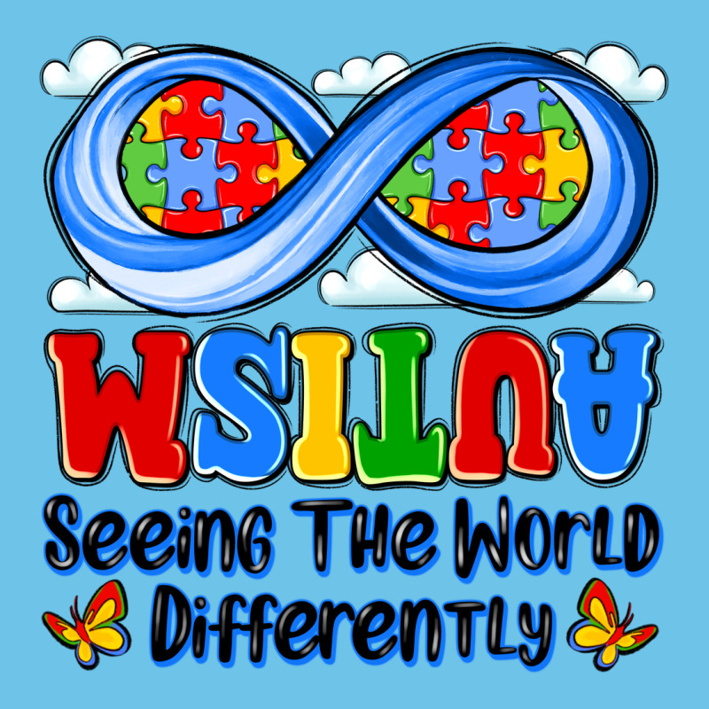 Autism Infinity Seeing The World Differently Premium Sweatshirt by JahusDesignShop | Teevron