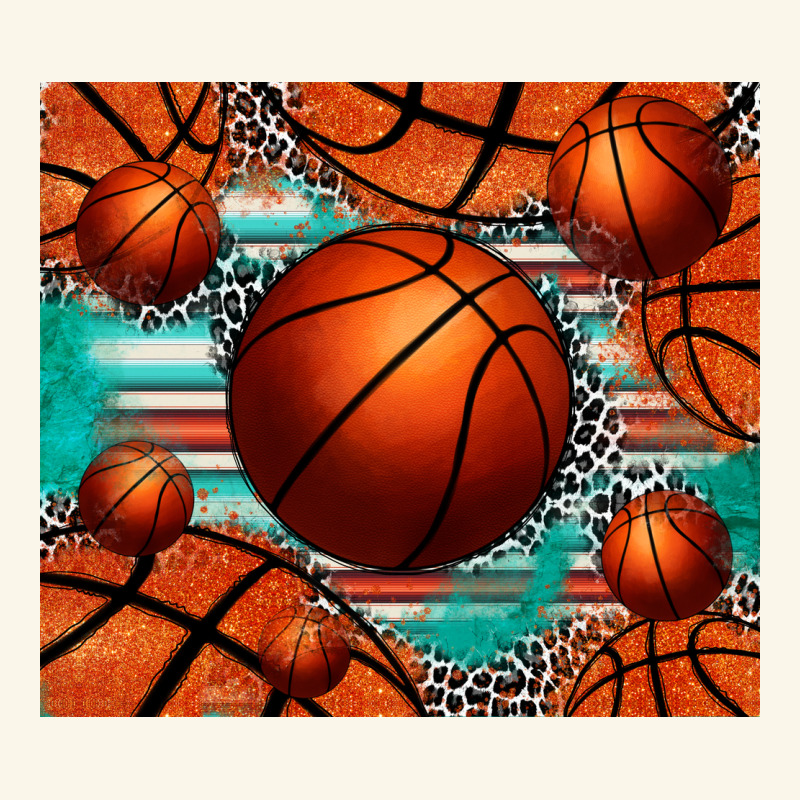 Basketball Leopard Serape Tumbler Premium Hoodie by Jasminsmagicworld | Teevron