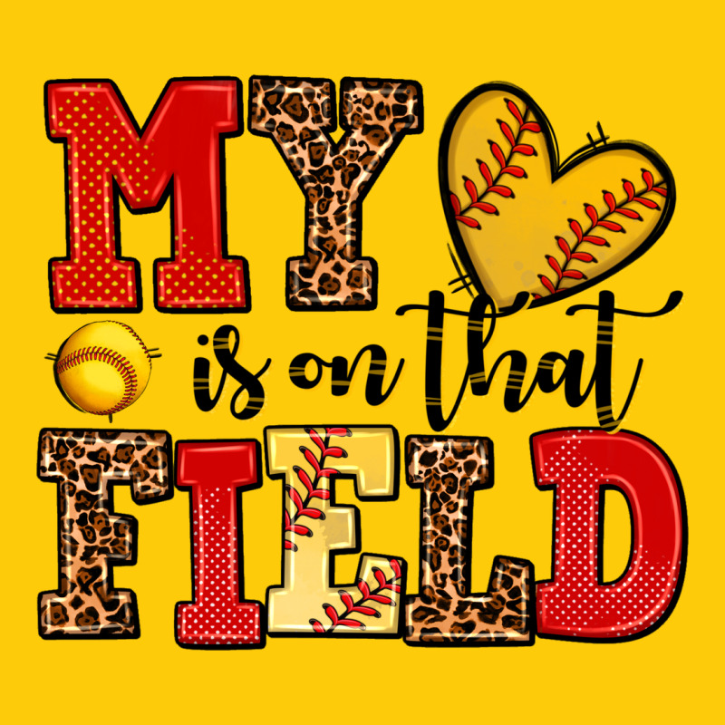My Heart Is On That Field Softball Premium Hoodie by AdoDesignShop | Teevron