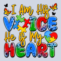 I Am His Voice He Is My Heart Premium Sweatshirt | Teevron