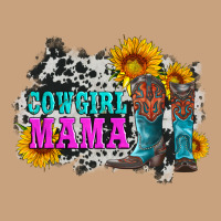 Cowgirl Mama With Boots And Sunflowers And Cowhide Vintage Tee | Teevron