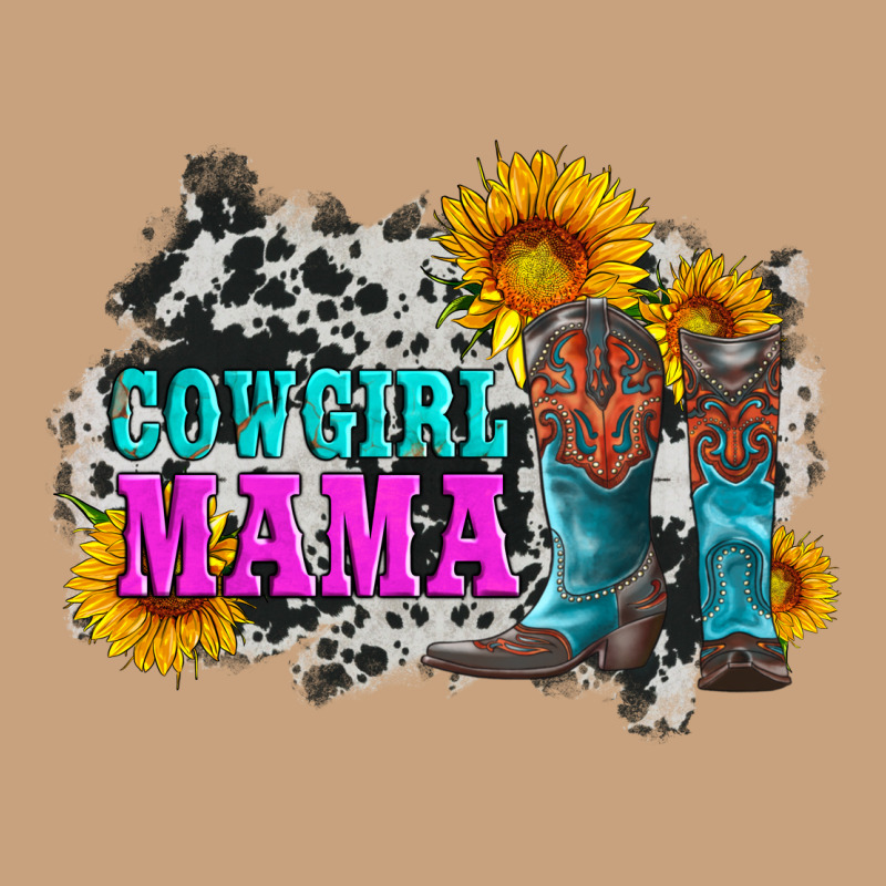Cowgirl Mama With Boots And Sunflowers And Cowhide Vintage Tee by Artiststas | Teevron