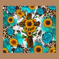 Sunflower Cross Cowhide Gemstones Long Sleeve Tee | Teevron