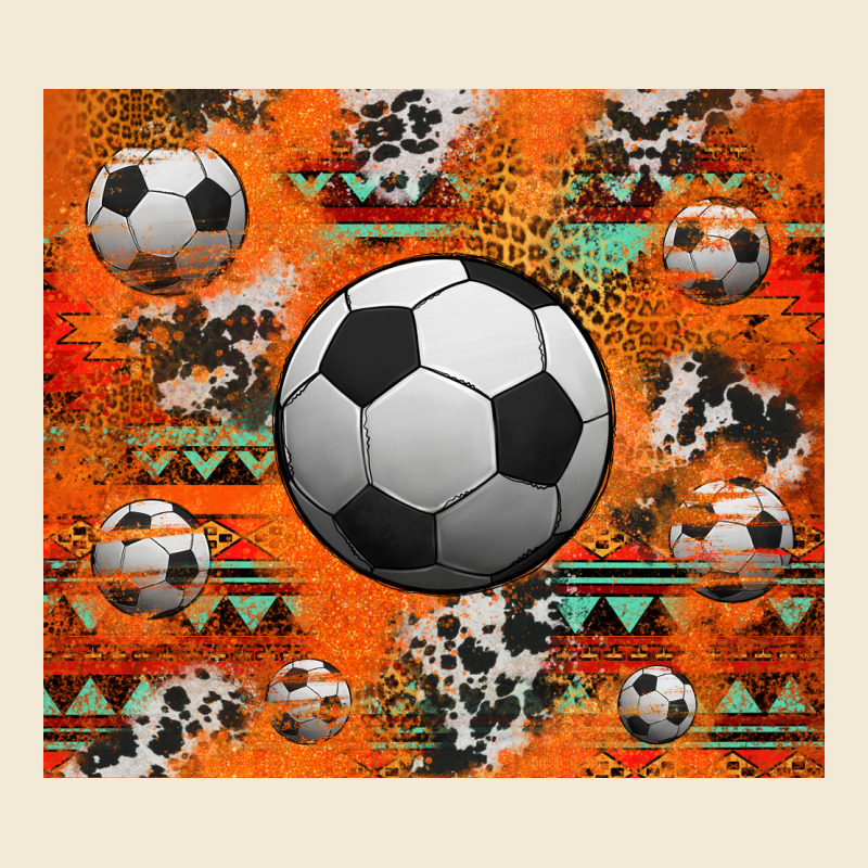 Soccer Aztec Glitter Tumbler Premium Hoodie by Jasminsmagicworld | Teevron