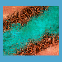 Leather Turquoise Glitter Tumbler Premium Hoodie | Teevron