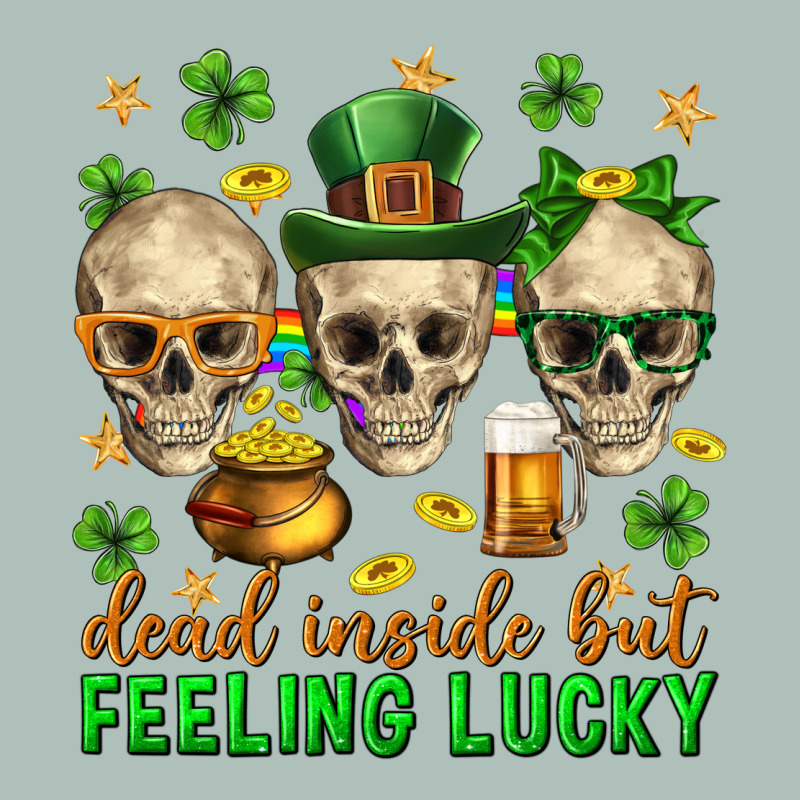 Dead Inside But Feeling Lucky St. Patricks Day Heavyweight Hoodie by Neo Western | Teevron