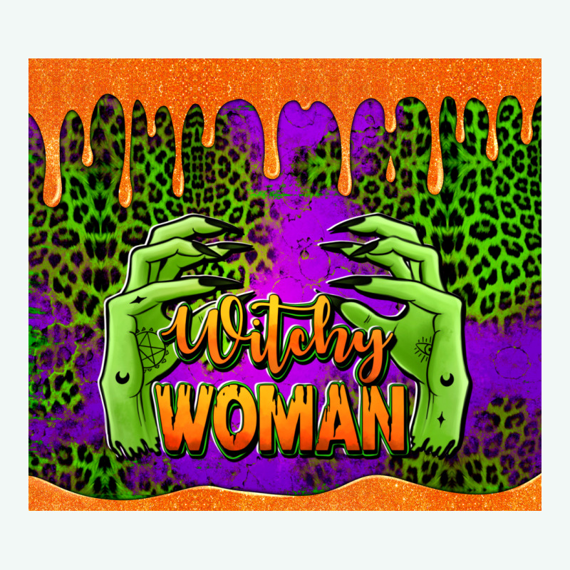 Witchy Woman Halloween Tumbler Premium Hoodie by Jasminsmagicworld | Teevron