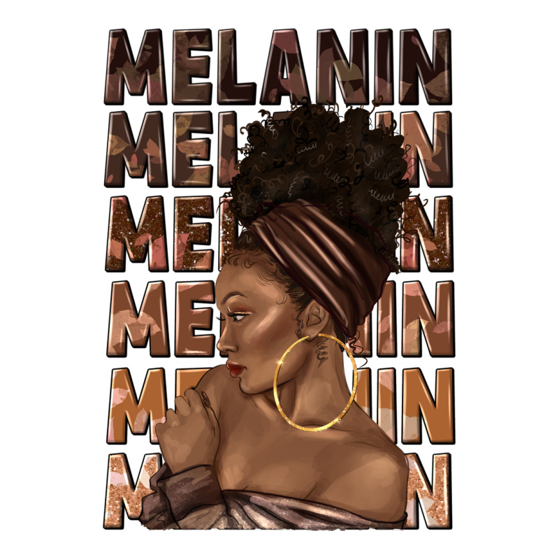 Melanin Melanin Melanin With Afro Girl Classic Tee by texasbilliewilder | Teevron