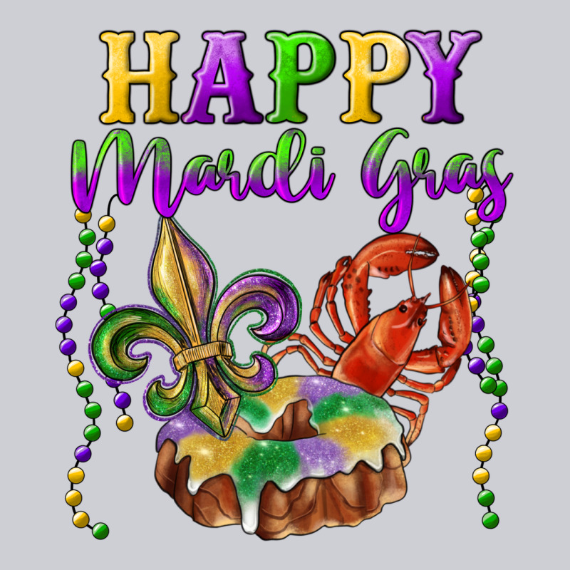 Happy Mardi Gras Fleur De Lis King Cake Crawfish Classic Tee by RanaPortraitStore | Teevron