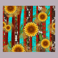 Western Sunflower Cactus Serape And Cowhide Vintage Tee | Teevron