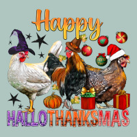 Happy Hallothanksmas Chick Premium Sweatshirt | Teevron