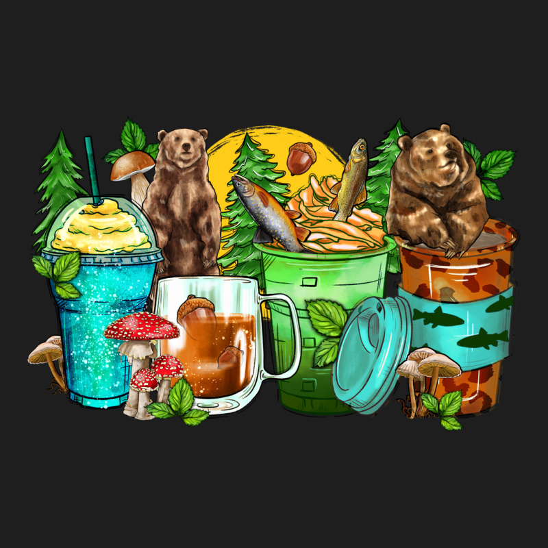 Bear Coffee Cups Classic Tee by Zillion Design Studio | Teevron