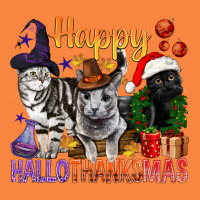Happy Hallothanksmas Cats Premium Sweatshirt | Teevron