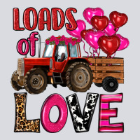 Valentine's Day Loads Of Love Tractor With Pin Heart Balloons Zipper Hoodie | Teevron